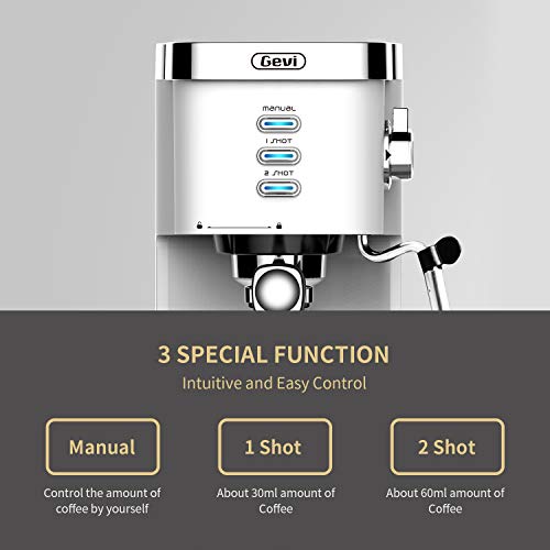 Espresso Machines 15 Bar Fast Heating Coffee Machine with Milk Frother