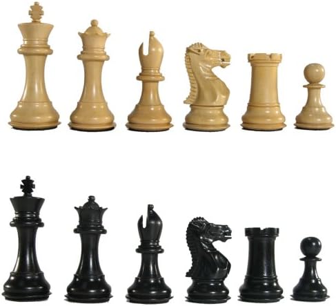 3" Mark of Westminster Ebonized Legionnaires Staunton Chess Pieces