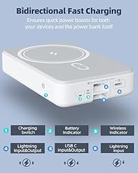 ROMOSS Magsafe Battery Pack, 10000MAh Magnetic
