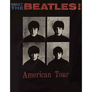 Générique The Beatles T Shirt American Tour 1964 Nouveau Officiel Vintage Homme Noir Size M - Les Beatles, Paul McCartney, John Lennon, RIngo Starr, George Harrison Générique The Beatles T Shirt American Tour 1964 Nouveau Officiel Vintage Homme Noir Size M – Image 3