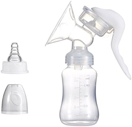ZIMEITU Manual Breast Pump with Ergonomic Handle Portable Breast Pump 100% Food Grade BPA