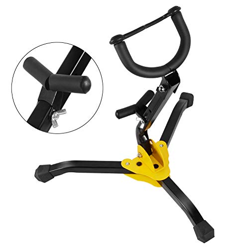 Alto/Tenor Sax Stand - Foldable(12") & Adjustable - Triangle Base Design by KUWAN - Thumbnail 3