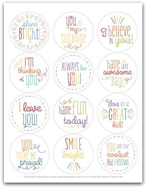 Lunchbox Sticker Notes Set C Shine Bright - 12 Peel and Stick Notes