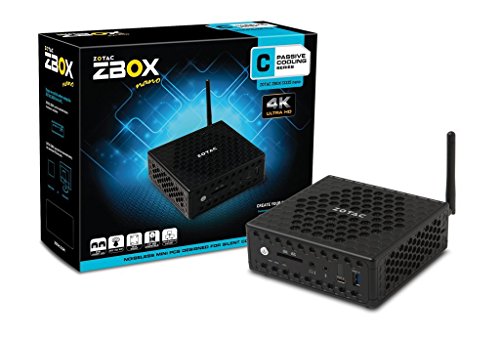 ZOTAC ZBOX C Series CI325 Nano Fan-Less Mini PC Intel N3160 Quad-Core CPU Silent Performance Barebone System ZBOX-CI325NANO-U
