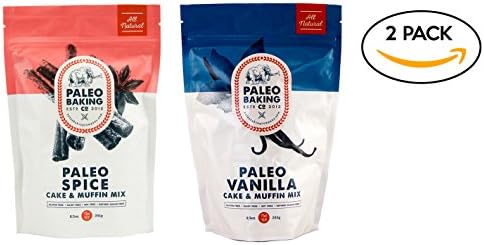 Paleo Baking Company - 2 Pack Variety - Paleo Vanilla Cake & Muffin Mix, Paleo Spice Cake & Muffin Mix