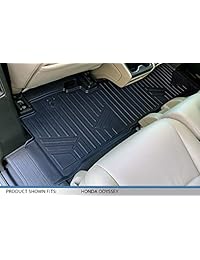 MAXLINER A0325 B0325 C0325 MAXFLOORMAT   Tapetes para piso para Honda Odyssey (2018). Set 3 hileras (negro). 1 pack.