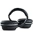 Naztech XJ-500 Wireless BT Headphones w/Padded Ear Cushion Hi-definition Audio up to 20 Hrs Play for Travel, TV, Workouts, Online Class + More [Black]