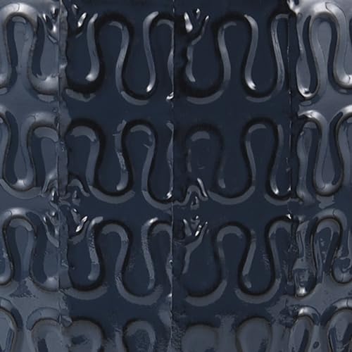 DECO 79 METAL DECORATIVE VASE DIMENSIONAL TEXTURED CENTERPIECE VASE WITH WAVY PATTERN, FLOWER VASE FOR HOME DECORATION 9″ X 9″ X 24″, DARK BLUE