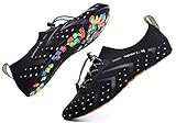 WaltZon Mens Womens Swim Water Shoes Barefoot Quick-Dry Aqua Socks Rain Shoes for Beach Pool Surfing Yoga