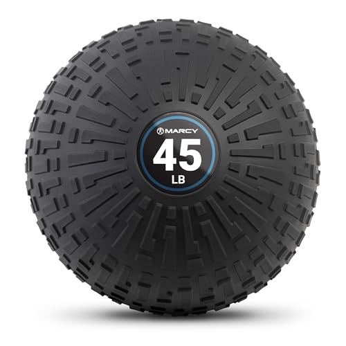 Marcy 45 lb Slam Ball Dead Weight, Sand-Filled Medicine Ball with Durable PVC S…
