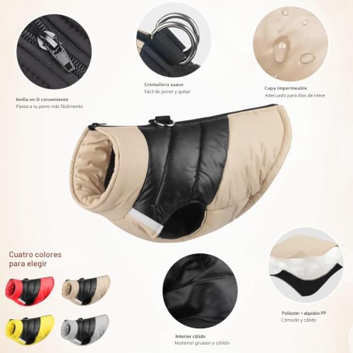 Idepet Dog Water Coat Winter Clothes for Small Medium Large Dogs Pets Sizes S M L XL XXL 3XL 4XL 5XL