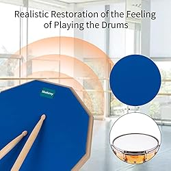 Musfunny Drum Practice Pad and Sticks Set 12 Inch