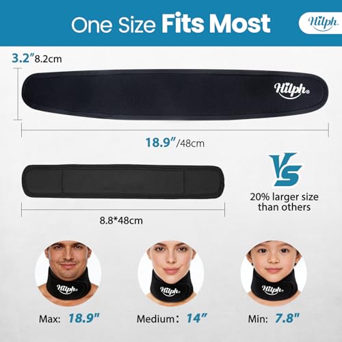 Hilph Neck for Cooling Pads, Flexible Neck Ice Pack for Tonsillectomy, Reusable Ice Pack Gel Relieves Neck Pain, Sports Injuries, Swelling, Cervical Spine Surgery