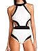 JIANLANPTT Women Sexy Cut Out One Piece Swimsuits Bodysuit Monokini Bathing Suit