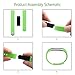 Vancle Fitbit Alta Bands, Newest Adjustable Replacement Bands For Fitbit Alta Bands, Small, Green (With Metal Clasp, No Tracker)