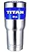 Romatlink 30 oz Vacuum Insulated Stainless Steel Tumbler with Compatible Lid, Silver