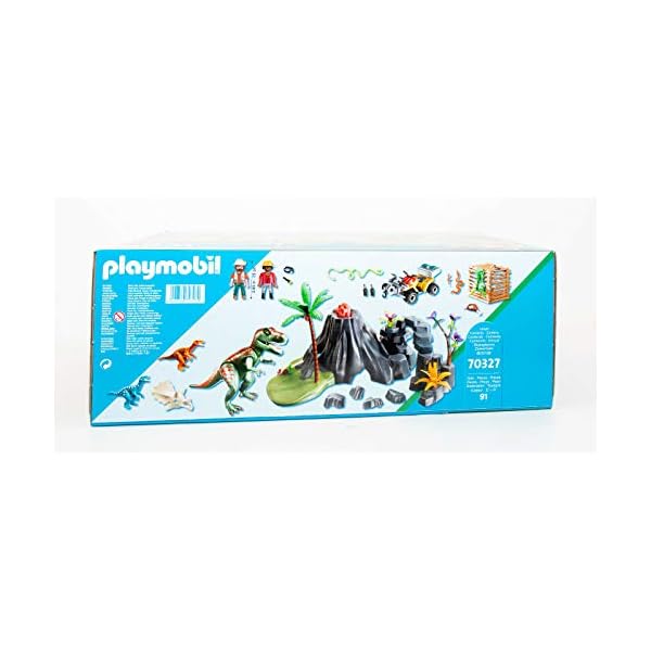 Playmobil 70327 Dinos XXL T-Rex Dinosaurier mit Vulkanausbruch und Figuren – Bild 4