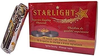 Starlight Charcoal Large Size 100 Tablets, 1 Box, 10 Rolls, FREE Shipping !!! BUY NOW !!!