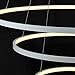 LightInTheBox Modern LED Chandelier 3 Ring Chandelier Dimmble with Remote Control Circular Dining Ceiling Pendant Light for Dinning Room Living Room (White; Light Source: Stepless Dimming)