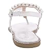 SheSole-Womens-Pearl-T-Strap-Bridal-White-Flat-Sandals-Beach-Wedding-Shoes