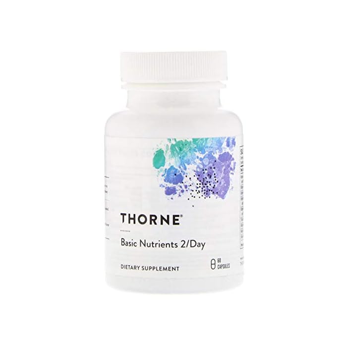 Thorne Basic Nutrients 2/Day - Comprehensive Daily Multivitamin with Optimal Bioavailability - Vitamin and Mineral…