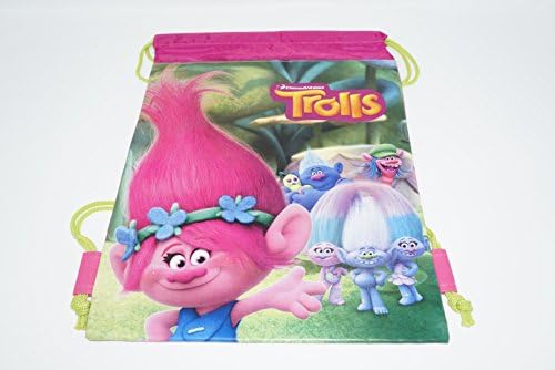 Dreamwork's Trolls Strawstring Bag Poppy and Friends