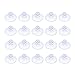 Outus Small Clear Plastic Suction Cup Without Hooks -20 mm -20 Packs