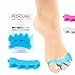 Toe Separators By Pedicura – Gel Toe Stretcher For Bunions & Overlapping Toes – Toe Straightener With Anti-Inflammatory Essential Oils For Pain Relief – Ergonomic Design For Sports Activities (Blue)
