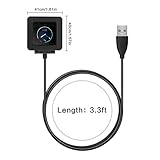Fitbit Blaze Charger, Vancle® Replacement Charger Charging Cradle Dock Adapter for Fitbit Blaze Smart Fitness Watch, Black