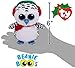 TY Beanie Boos Fudge (Reindeer), Nester (Owl), Gale (Penguin) & Sugar (Dog) Holiday Set Bundle with Bonus Matty's Toy Stop Drawstring Storage Bag - 4 Pack