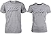 Cute Hubby and Wifey Couple Shirts – Matching Grey Cotton T-shirts