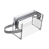 Zodaca Travel Sundry Bag, Transparent Cosmetic Bag for carrying Makeup Toiletry
