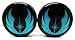 Star Wars Jedi Order Symbol Ear Plugs - Blue - Acrylic Screw-On - 10 Sizes - Brand New *Pair*
