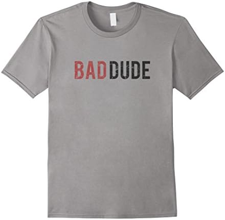 Men's Bad Dude Tshirt | #muslimban XL Slate
