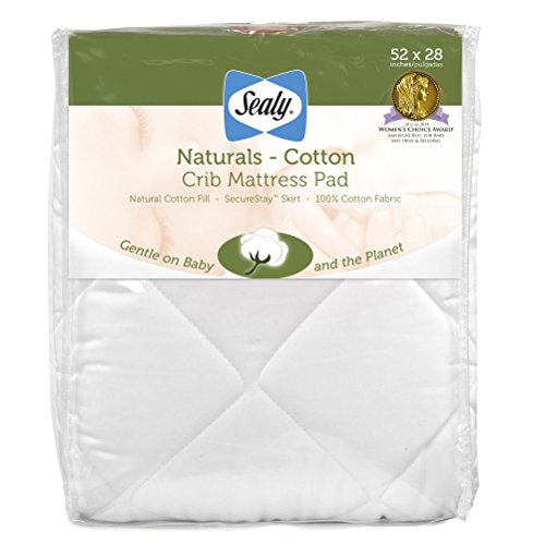 Sealy Natural Cotton Crib Mattress Pad (B001E4VTD8) Amazon price