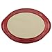 Rachael Ray Cucina Stoneware 3.5-Quart Oval Casserole, Cranberry Red