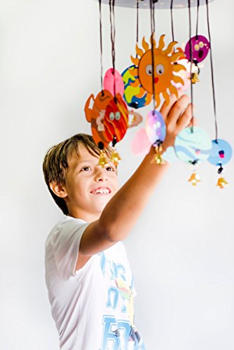 Space Science Craft Kit Gift 6-in-1 | Arts Crafts Space Toy for Kids Ages 6-8 | Gifts for Boys and Girls Aged 6,7,8,9,10 Year Olds | Solar System Toys for Kids