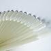 ReNext 50 Pcs White Fan-shaped False Fake Nail Art Tips Sticks Polish Gel Salon Display Chart Practice Tool
