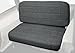 SmittyBilt STANDARD RR SEAT DEN BLK - SB8015N