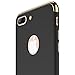 RANVOO iPhone 8 Plus Case, Slim Fit Thin Hard Stylish Cover 3 in 1 Detachable Case [Support Wireless Charging], Black [Clip-ON Series]