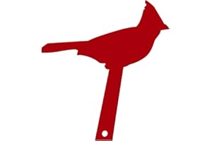 IUIBMI Red Mailbox Flag Replacement, Acrylic Red Cardinal Bird Mailbox Flag, Easy To Install, Waterproof Mail Flags for Wood, Metal, Stucco, Brick and All Other Surfaces