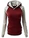 Arlyn Perez Womens Long Sleeve Contrast color Pullover Hoodie Sweatshirt