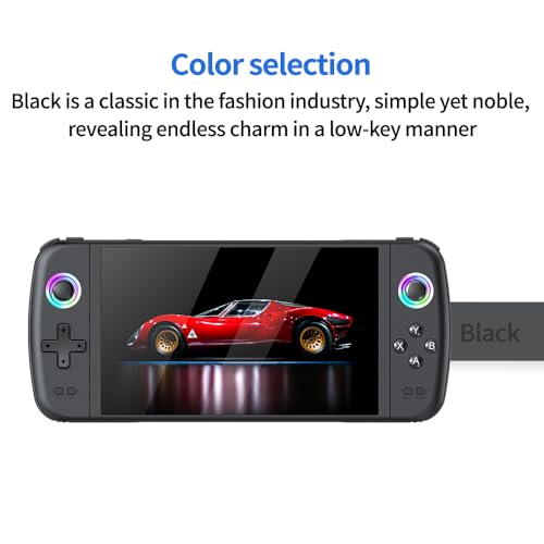 m27 Retro Handheld Game Console,3D 7-inch IPS Screen Portable Gaming Handheld,Linux System Built in 128G Card & 30000 Games,Portable Pocket Mini Arcade (Black)