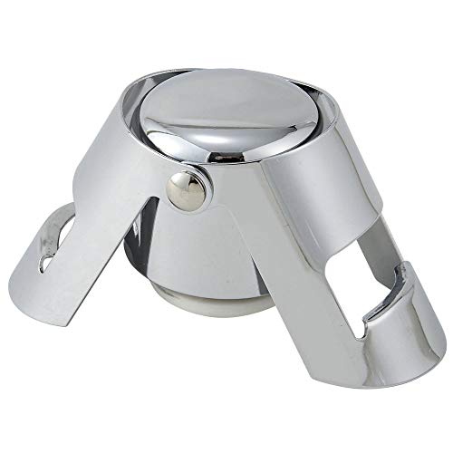 Stainless Steel Champagne Bottle Stopper Sparkling Wine Bottle Sealer-Silver
