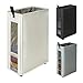 ZERO JET LAG 25 Inches Slim Laundry Storage Hamper - Large Rolling Clothes Hamper - Rolling Storage Bin - Tall Corner Basket - Clear Window Visible - Dirty Laundry Bin - (Beige)
