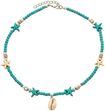 Choker Cowrie Shell Necklace Sea Beach Collar Boho Hawaii Adjustable Handmade Woven Summer Jewelry for Girls Ladies