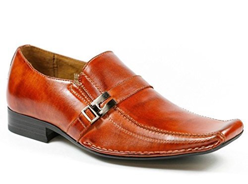 Delli aldo m-19261 mens brown slip on loafers dress classic shoes…