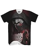 Star Wars Men's Episode VII Kylo Sub F and B T-Shirt, White Sublimation, XX-Large