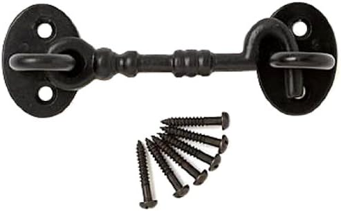 Merriway® BH01580 Cabin Eye Hooks, 100mm (4 inch) - Black Antique, 100 mm - Image 3