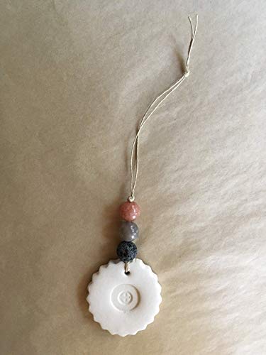 Earth Element Essential Oil Diffuser Astronomy Ornament with Sunstone Moonstone Lava Stones